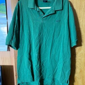 Nike Men's Green Polo Shirt